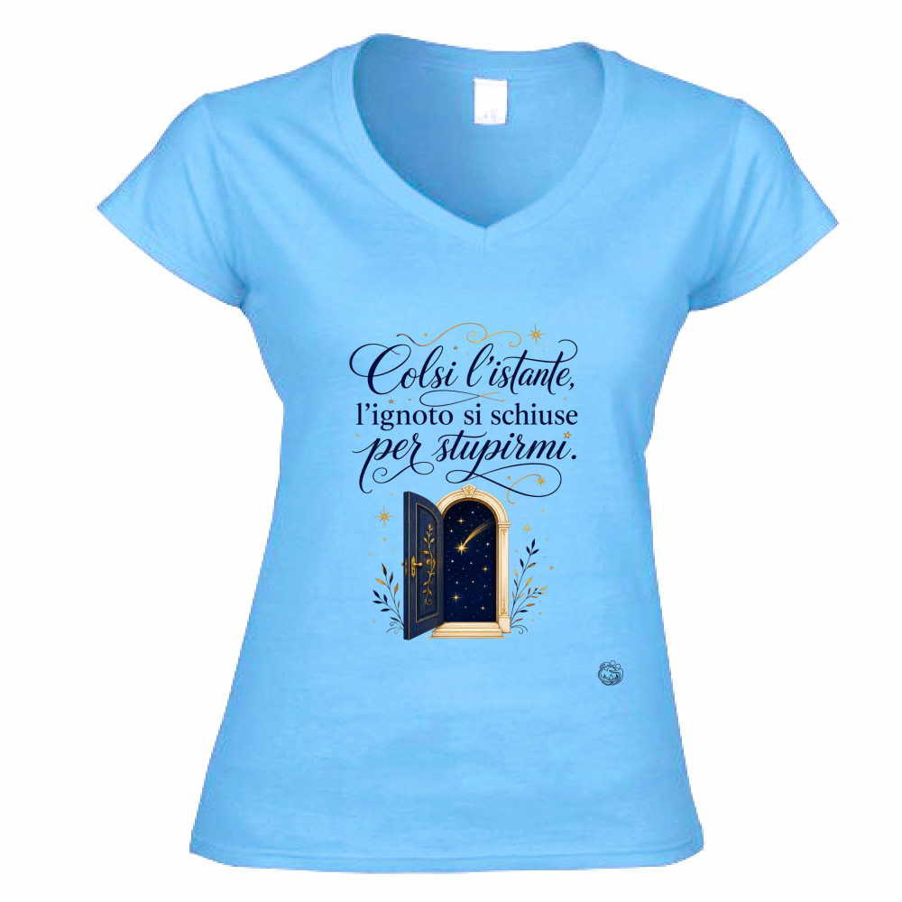 T-Shirt Donna Scollo V Istante
