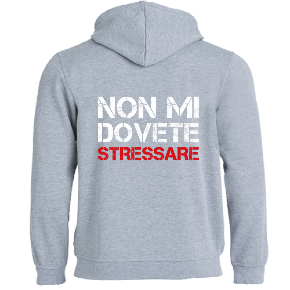 Felpa Premium Cappuccio Zip NO STRESS
