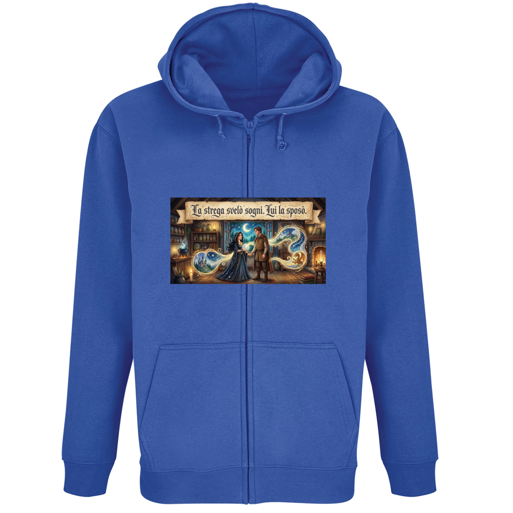 Felpa Premium Cappuccio Zip Strega