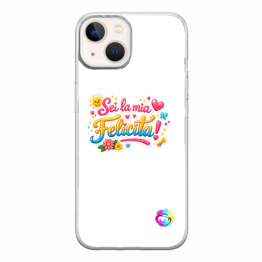 Cover Gomma iPhone 15  "Felicità"