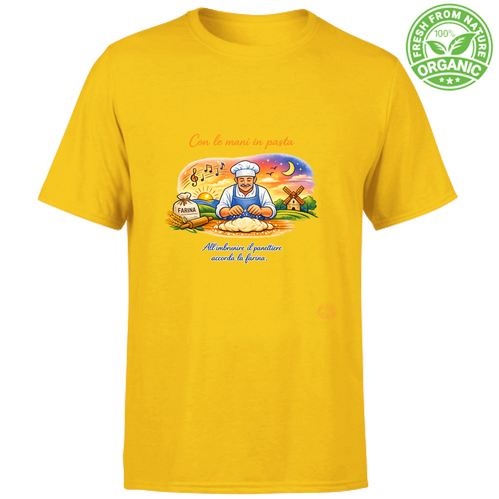 T-Shirt Unisex Organic Con le mani in pasta.