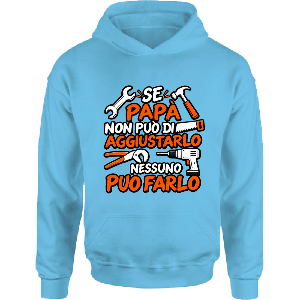 Felpa Bambino con Cappuccio Se papà...