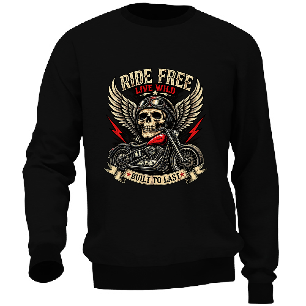 Felpa Unisex Ride Free LV
