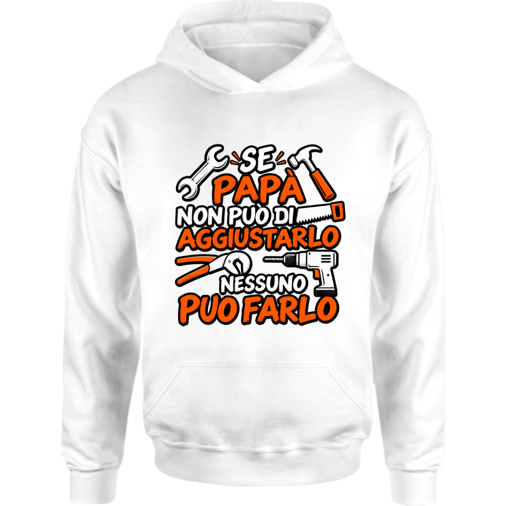 Felpa Bambino con Cappuccio Se papà...