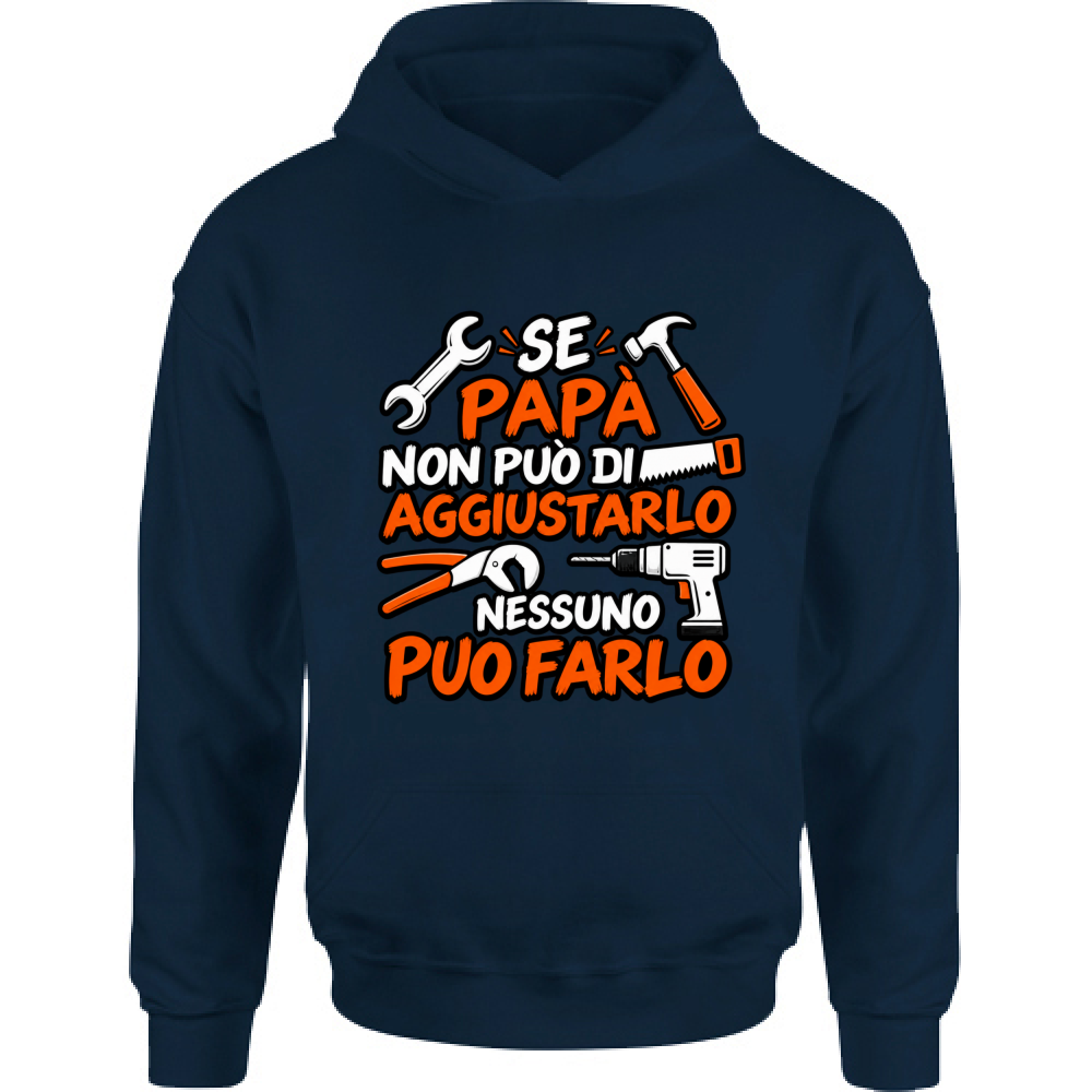Felpa Bambino con Cappuccio Se papà...