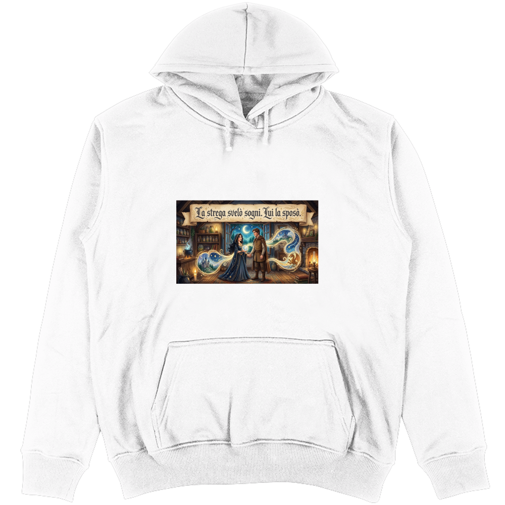 Felpa Unisex con Cappuccio Strega