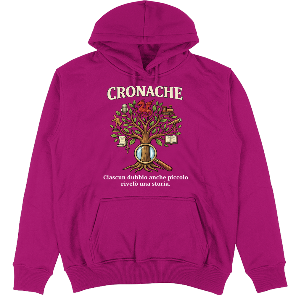 Felpa Unisex con Cappuccio Cronache