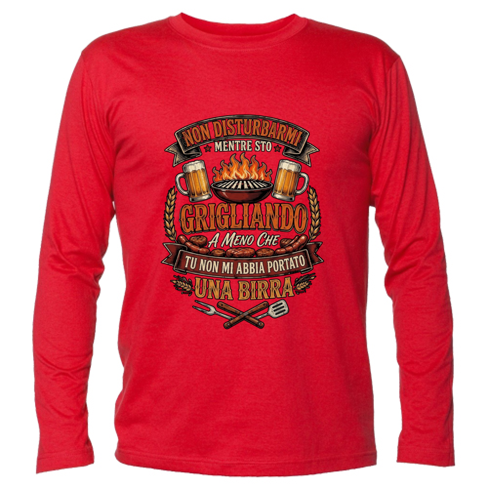 T-Shirt Unisex Manica Lunga Grigliando