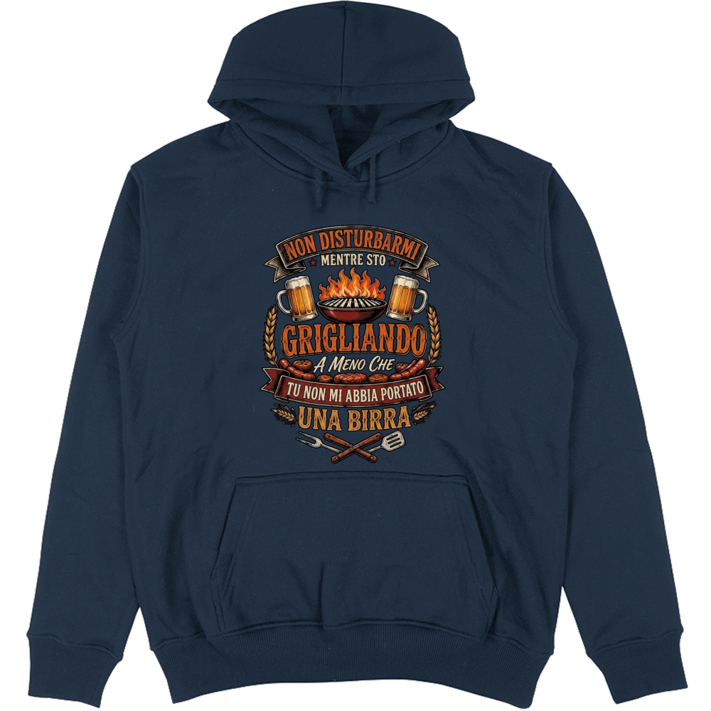 Felpa Unisex con Cappuccio Grigliando