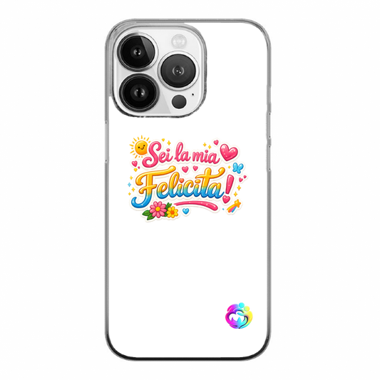 Cover Gomma iPhone 15 Pro "Felicità"