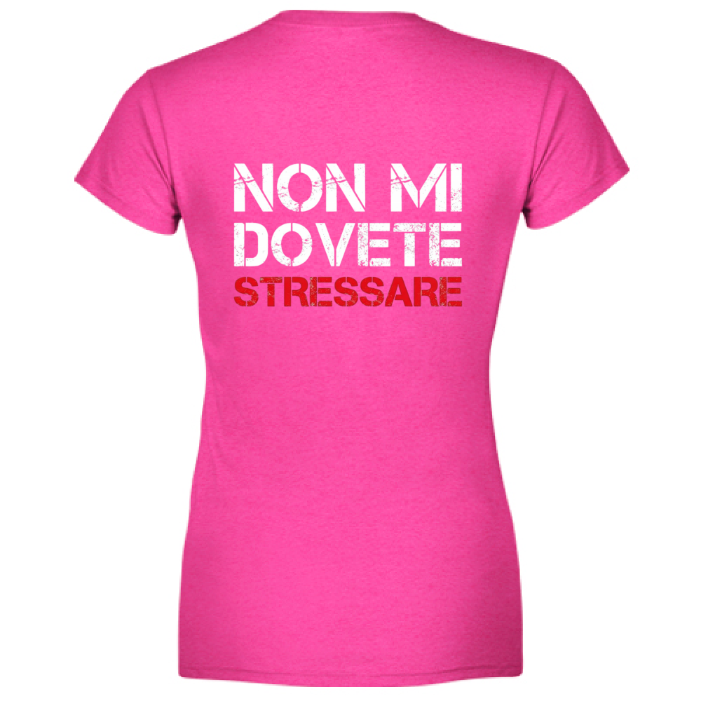 T-Shirt Donna Scollo V NO STRESS