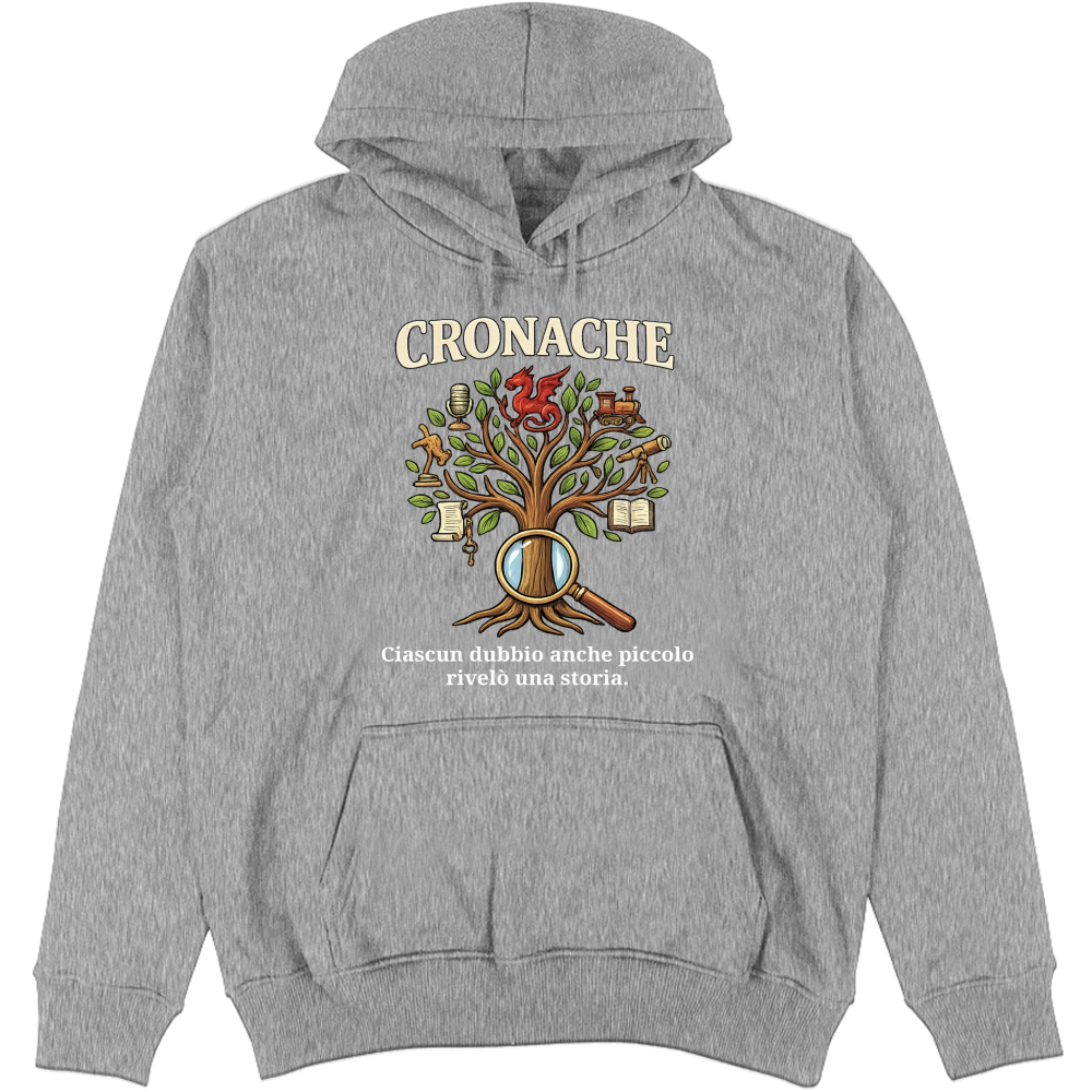 Felpa Unisex con Cappuccio Cronache