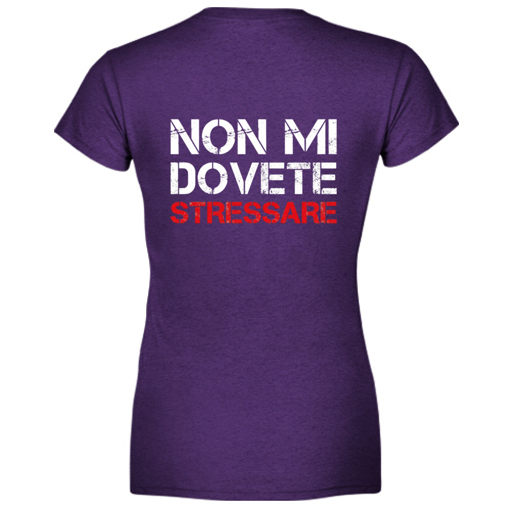 T-Shirt Donna Scollo V NO STRESS