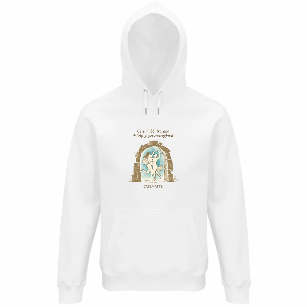 Felpa Organica Unisex Cappuccio Casematte