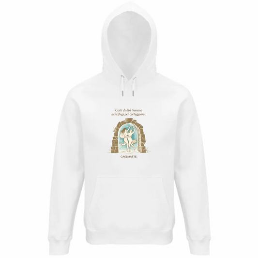 Felpa Organica Unisex Cappuccio Casematte