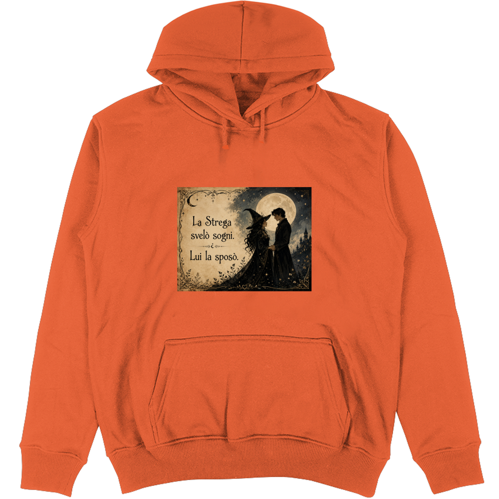 Felpa Unisex con Cappuccio Strega