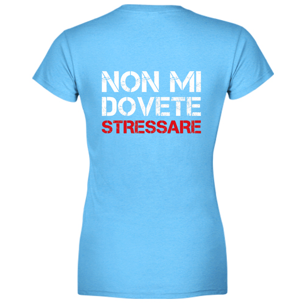 T-Shirt Donna Scollo V NO STRESS