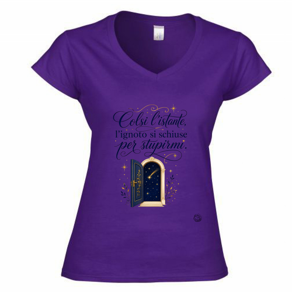 T-Shirt Donna Scollo V Istante