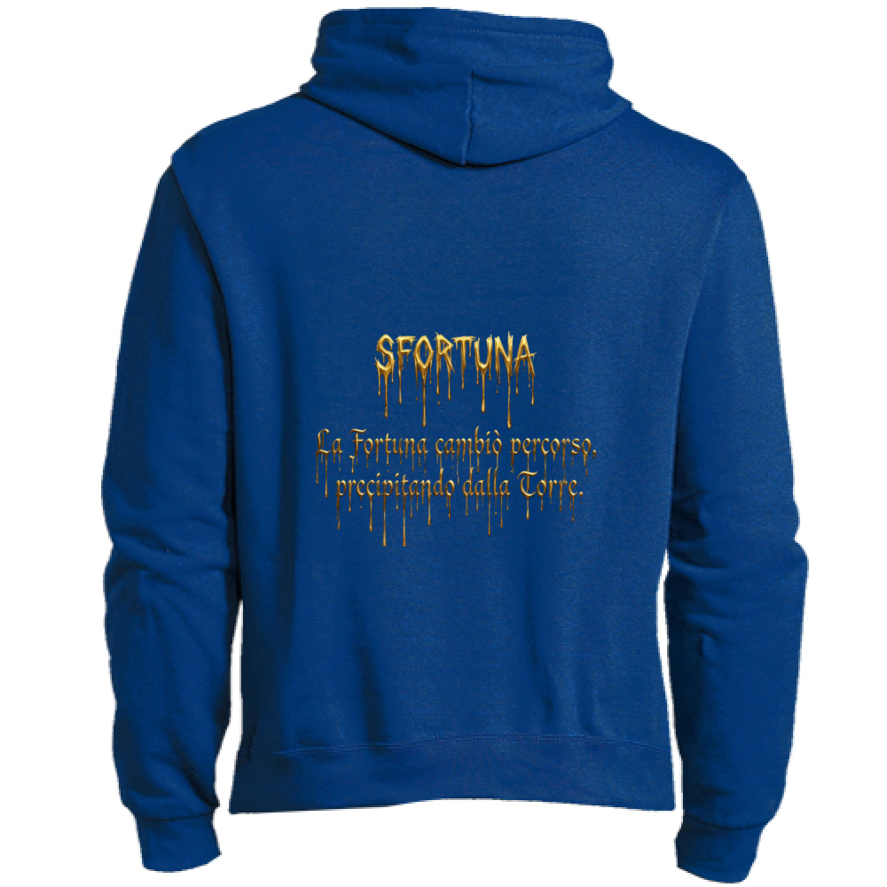 Felpa Premium Cappuccio Zip Sfortuna