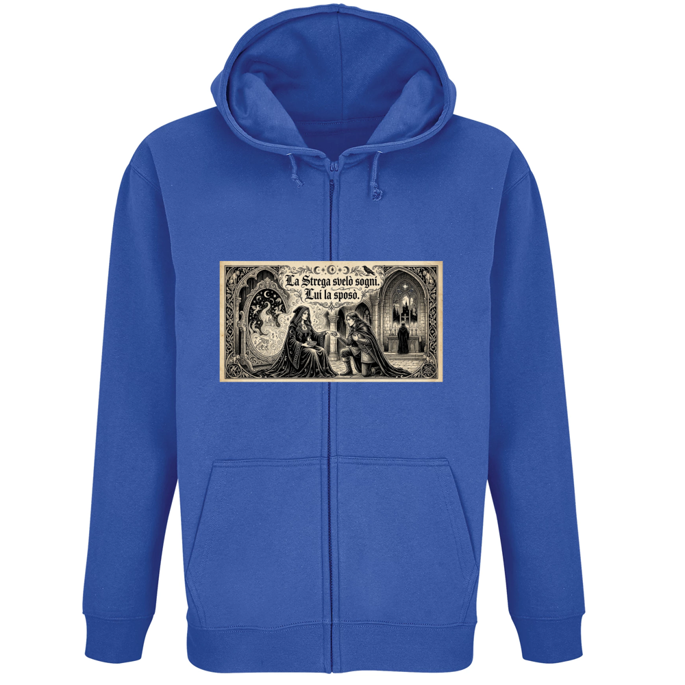 Felpa Premium Cappuccio Zip Strega